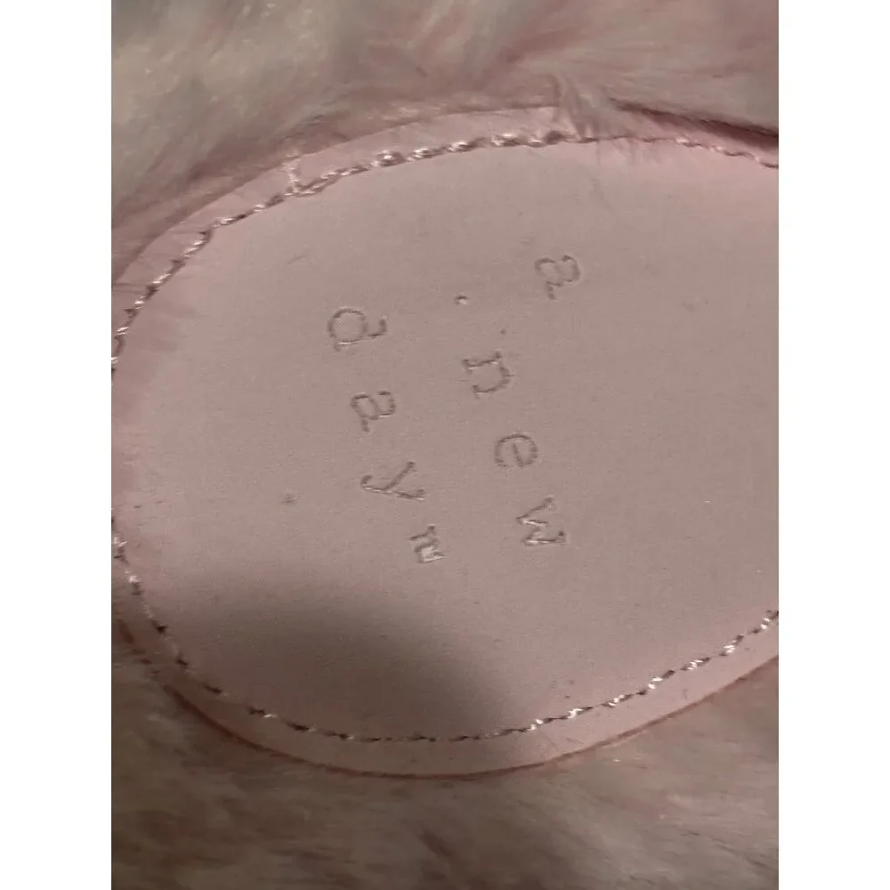 A New Day Women’s Pink Plush Slip-on Shoes